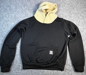 TwoToned Black & Cream Zaful Rostory Child Hoodie Small PreOwned Kangaroo Pocket